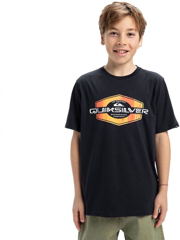 Quiksilver Ev Locked Up T-shirt Met Korte Mouwen Zwart 14 Years Jongens