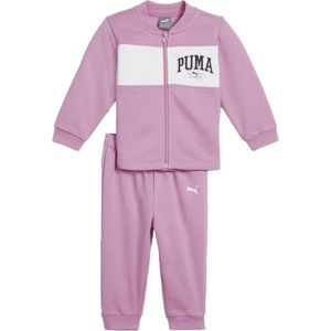 Puma minicats squad joggingspak in de kleur paars.