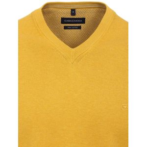 Casa Moda Heren Trui Met V-Hals Pima-Katoen 004430-532 Geel - XXL