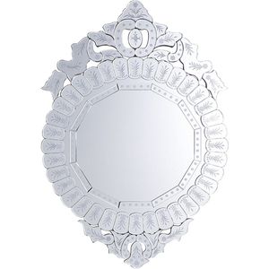 CRAON - Wandspiegel - Zilver - MDF