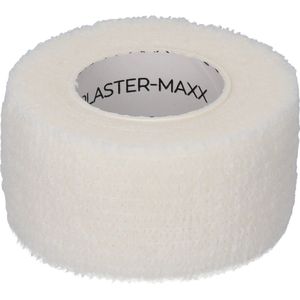 Plastermaxx Pleisters op rol Waterproof - Hypoallergene & elastische pleister - Wit - werkt zonder lijm - Rekbaar - anti allergisch - latex vrij - absorbeert bloed - afscheurbaar - lengte 450cm x breedte 2,8cm - voor thuis of op reis