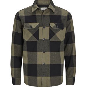 Produkt - Dean Check Overshirt - Groen - Heren Overhemd