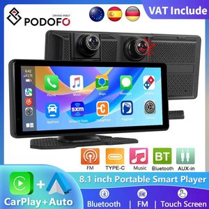 TrendWave Dashcam Voor Auto Voor en Achter – Dashcams Dual Channel – 4K 1080P – groot touchscreen – Apple CarPlay & Android Auto