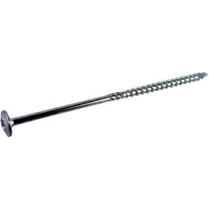 Tellerkop houtbouwschroeven 8,0 x 260/100 - Torx 40, verzinkt staal