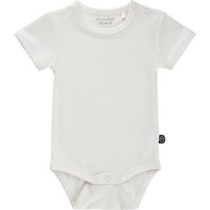 Minymo Romper Korte Mouw Bamboo Junior Viscose Ivoorwit Mt 62