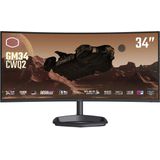 CoolerMaster - GM34-CWQ2-EK - Monitor - 34 Inch - Wide Quad HD - VA-paneel