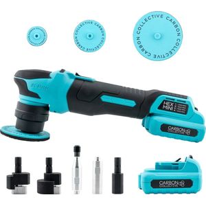 CARBON COLLECTIVE - Hex Mini Machine Polisher - Rotary / Dual Action Battery Polisher Kit - 2024