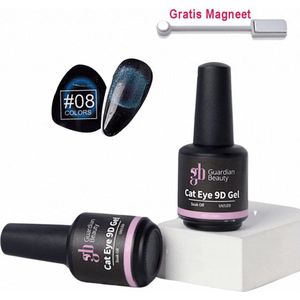 Guardian Beauty Cat Eye 9D Gellak - Méanail - #08 - 15ml - Met Gratis Magneet - Nagel Gellak