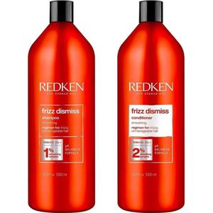 Redken Frizz Dismiss Shampoo + Conditioner - 2x 1000ml - DUOPACK