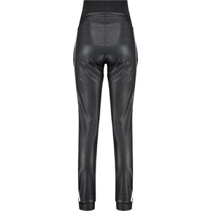 Love2Wait Zwangerschapsbroek PU Piping, Zwart XL