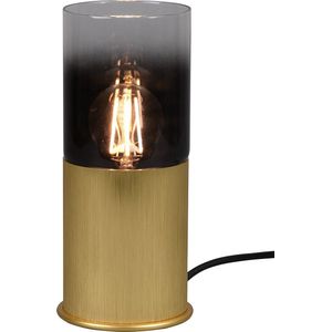 LED Tafellamp - Tafelverlichting - Torna Roba - E27 Fitting - Rond - Mat Goud - Aluminium
