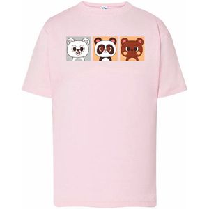Kids - T-Shirts - Bear Trio 1-Roze-104