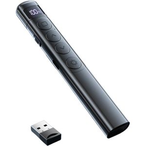 WiseGoods Premium Bluetooth Presenter Afstandsbediening - Flipover Afstandsbedieningen - Presentatie Klikker Laptop / PC - Zwart