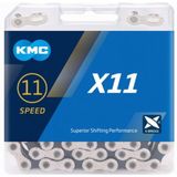 KMC X11 Silver / Black Fietsketting 11 Speed - 114 Schakels Zilver / Zwart (Bulk verpakking)