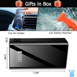 Equivera Jumpstarter voor Auto - Accu Booster - Acculader voor Auto - Starthulp voor Auto - Acculader - Auto Acculader - Accu Booster voor Auto - Nooit meer zonder lege accu!