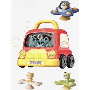 Badspeelgoed Auto Bellenblaas met Muziek en Licht met gratis 3 stuk Fidget spinner - Waterspeelgoed - Bellenblaas - Bubble Auto - Bellenblazer - inclusief bellenblaassop