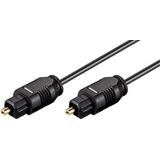 Digitale optische Toslink audio kabel - 2,2mm / zwart - 20 meter