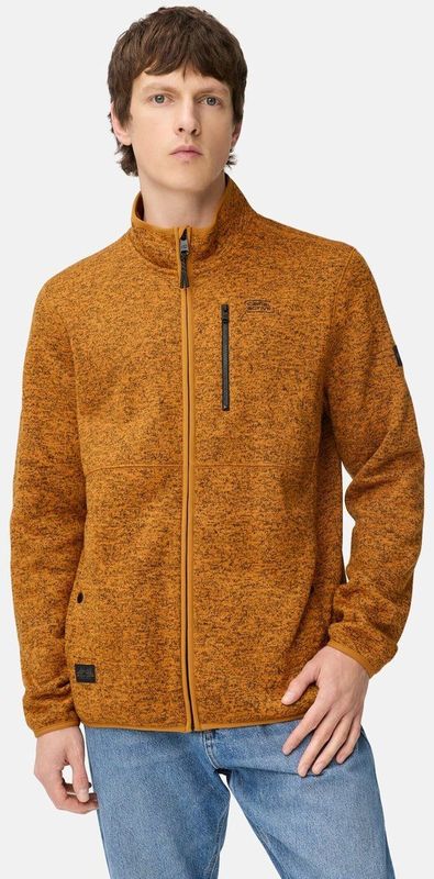 camel active - Vest - Oranje - 100% Polyester - Opstaande Kraag