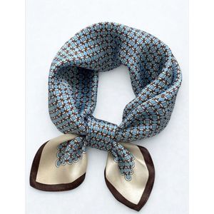 Klein roze rood bandana sjaaltje met pioenrozen - Lovely Scarfs