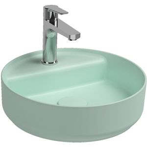 Isvea Wastafel Rond Opbouw Badkamer Mint Groen