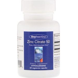 ZINC CITRATE 50 60 VEGGIE CAPS - ALLERGY RESEARCH GROUP