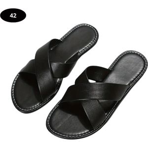 Nivard Slippers Dames - Teenslippers - Flip Flops - Comfortabel - Zomer - Zwart 36
