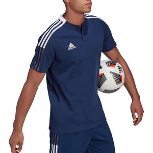 adidas - Tiro 21 Polo - Polo Voetbal - S - Blauw