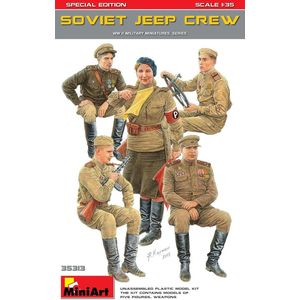 Miniart - Soviet Jeep Crew. Special Edition - modelbouwsets, hobbybouwspeelgoed voor kinderen, modelverf en accessoires