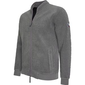 Cappuccino Italia - Heren Sweaters Sherpa Fleece Vest - Grijs - Maat XL