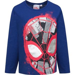 Spiderman  shirt met lange mouw  blauw 98