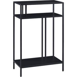 Console tafel Kumlinge metaal 85x55x30 cm zwart [en.casa]