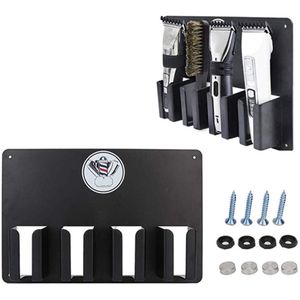 Hair Clipper Tray, Multifunctional Hair Clipper Hairstylist Tools Storage Rack Salon Accessories Wall mounted Hair Clipper Storage Rack Salon Tool for Beauty Salon and Barber Station