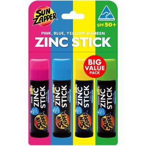 Zonnebrand - SPF 50+ - Zink Stick - 12g - Waterbestendig