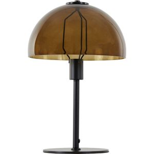 Light & Living Tafellamp Mellan - Bruin/Zwart - Ø30cm - Modern