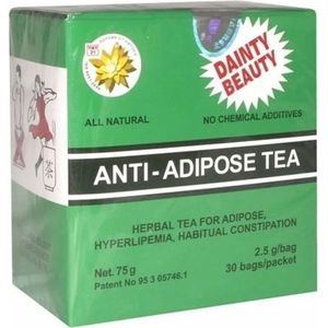 Anti-Adipose Thee Anti-vetthee, Gewichtsverlies - Thee helpt gewicht en vet te verminderen, Reguleert het maag-darmkanaal 30 stuks