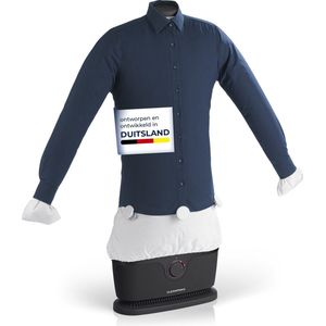 CLEANmaxx overhemdstrijkijzer PRO voor bovenkleding - droogt en strijkt automatisch - zwart