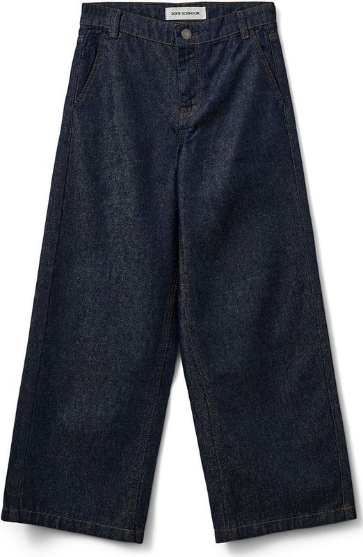 Sofie Schnoor - AzziSY broek - Dark denim blue - Maat 128