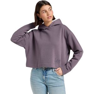 Lee - Cropped Hoodie - Dusty Purple - Relaxed Pasvorm - Lange Mouwen
