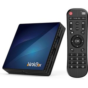 NinkBox Android TV Box - 4GB RAM - 64GB Opslag - Android 9.0 - USB 3.0