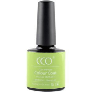 CCO Shellac - Gel Nagellak - kleur Spring Leaf 92241 - GroenPastel - Dekkende kleur - 7.3ml - Vegan