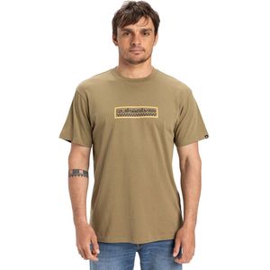 Quiksilver - T-shirt - Olijf - Katoen