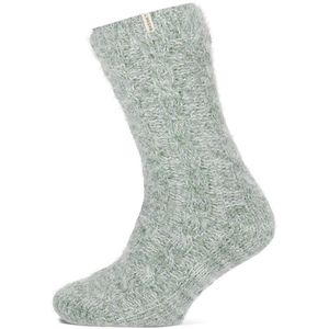 Basset dames huissokken chenille hairy groen