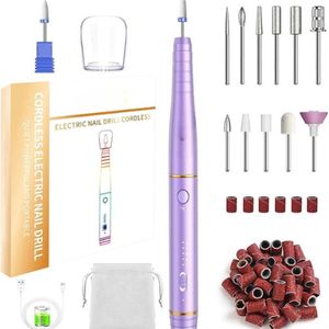 Elektrische Nagelvijl - Nagelfrees - Electric Nail File - Manicureset - Manicure - Pedicure - Nagelvijl - Nagelboor - Kerstcadeau - Sinterklaas - Sinterklaas Cadeau - Cadeau Voor Vrouw - Cadeau Voor Man - Cadeau