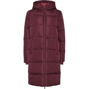 Pieces - Pcbee New Long Puffer Jacket - Tawny Port - Damesjas