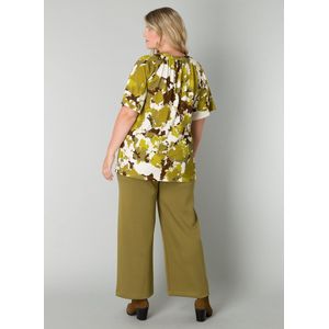 YESTA Romae Tops - Avocado Green/Multi - maat 2(50)