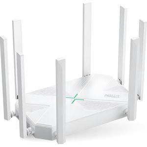 Phreeze 4K Router - Wifi Versterker - 300 Meter Bereik - Dual Band - 1200 MBPs - Wi-Fi Repeater - Access Point - Wit