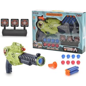 Kiddel Foam bal speelgoed pistool met geluid - Inclusief interactieve schietschijf - Kinderspeelgoed jongens & meisjes vanaf 3 jaar - Kinder speelgoed cadeau