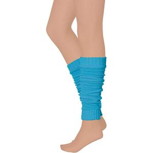 Apollo - Beenwarmer feest - Carnaval beenwarmers - Turquoise - One size - Beenwarmers dames - Beenwarmers carnaval - Beenwarmers heren - Beenwarmer turquoise