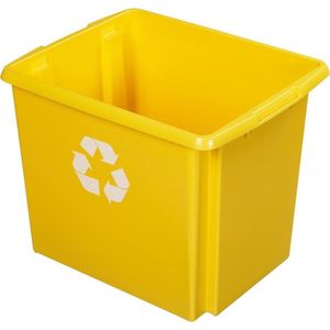 Sunware Nesta eco opbergbox - voor afvalscheidingssysteem - 45L - geel