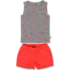 Lemon Beret top en short meisjes - rood - 149743 - maat 128